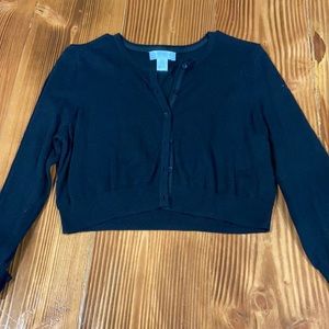 Motherhood Crop Sweater • Small • Black